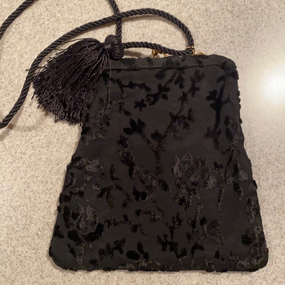 Black evening bag